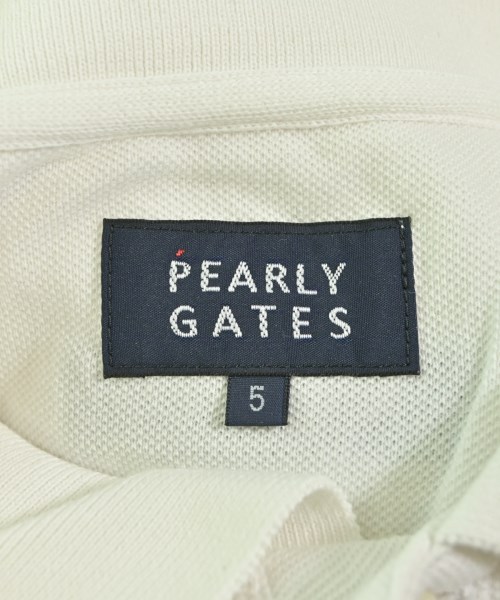 PEARLY GATES（パーリー　ゲイツ）ポロシャツ 白 サイズ:5(L位) メンズ/2200647792049