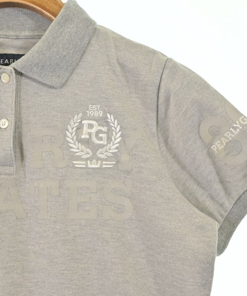 PEARLY GATES（パーリー　ゲイツ）ポロシャツ グレー サイズ:0(S位) レディース/2200661555071