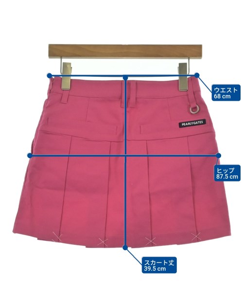 PEARLY GATES（パーリー　ゲイツ）ミニスカート ピンク サイズ:0(S位) レディース/2200668905022
