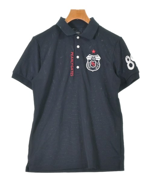 PEARLY GATES(パーリー　ゲイツ)ポロシャツ 紺 サイズ:5(L位)/2200669531268