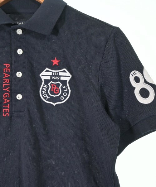 PEARLY GATES（パーリー　ゲイツ）ポロシャツ 紺 サイズ:5(L位) メンズ/2200669531268