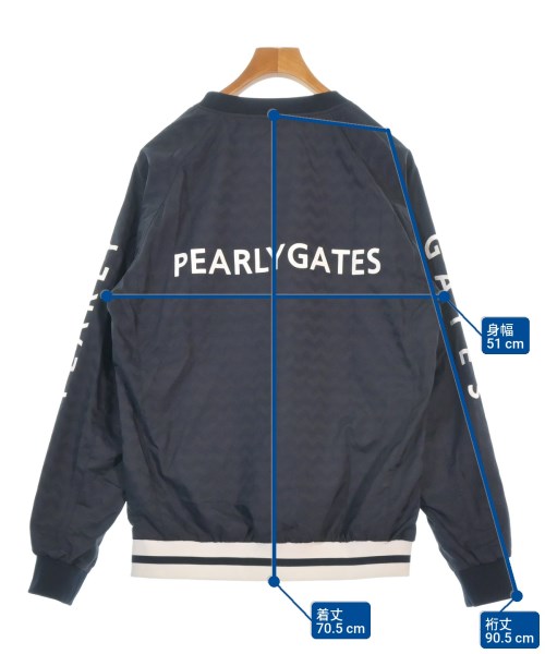 PEARLY GATES（パーリー　ゲイツ）スウェット 紺 サイズ:5(L位) メンズ/2200669531282
