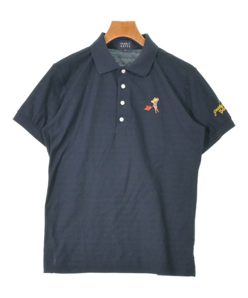 PEARLY GATES(パーリー　ゲイツ)ポロシャツ 紺 サイズ:4(M位)/2200669531312