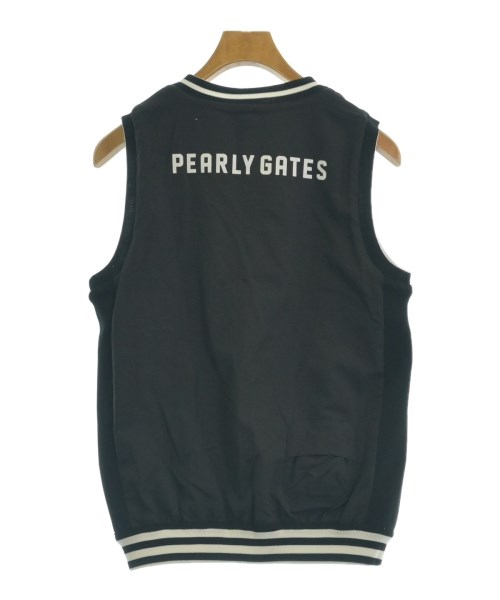 PEARLY GATES（パーリー　ゲイツ）ベスト 黒 サイズ:2(L位) レディース/2200713994230
