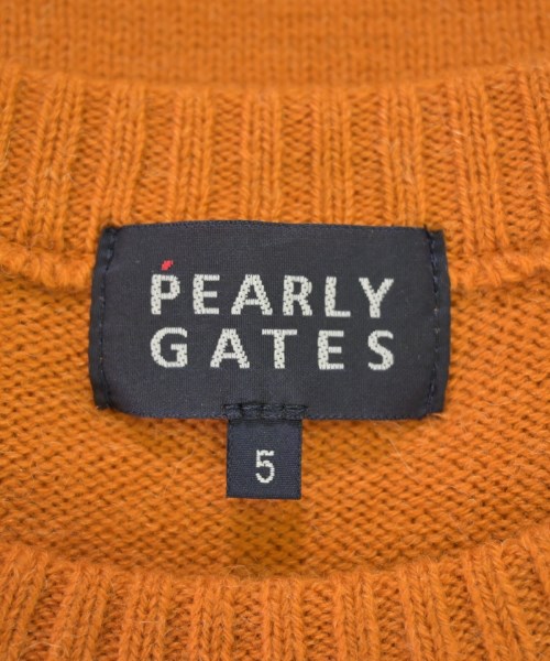 PEARLY GATES（パーリー　ゲイツ）ニット・セーター オレンジ サイズ:5(L位) メンズ/2200728957060