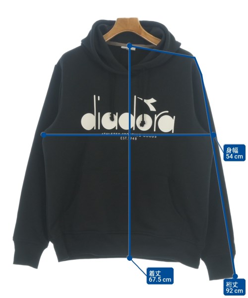 diadora（ディアドラ）パーカー 黒 サイズ:L レディース/2200715521021
