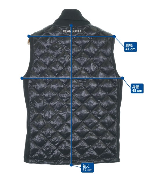 BEAMS GOLF（ビームスゴルフ）ダウンジャケット/ダウンベスト 黒 サイズ:M メンズ/2200639631097