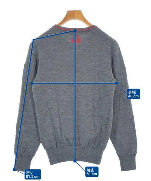 BEAMS GOLF（ビームスゴルフ）ニット・セーター グレー サイズ:M レディース/2200693899143