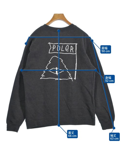 POLER（ポーラー）スウェット グレー サイズ:M メンズ/2200644417013