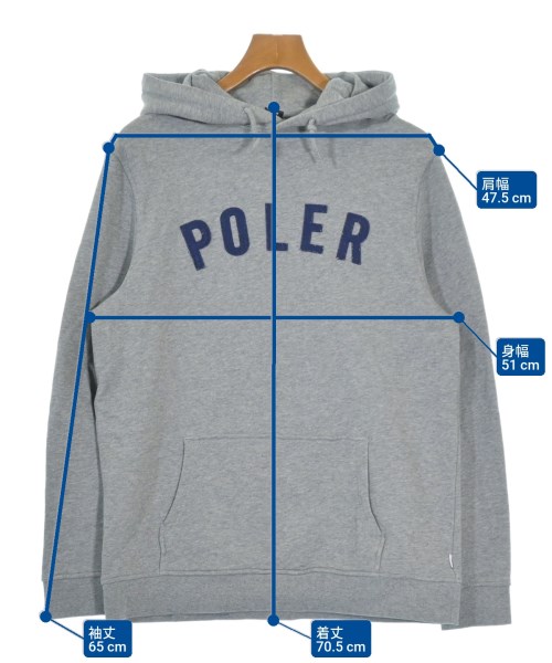 POLER（ポーラー）パーカー グレー サイズ:M メンズ/2200633836924