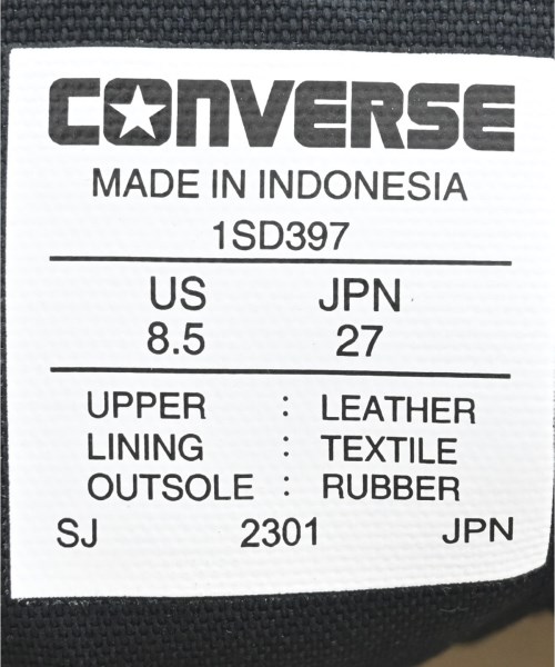 CONVERSE ADDICT（コンバース　アディクト）スニーカー 黒 サイズ:27cm メンズ/2200669202014