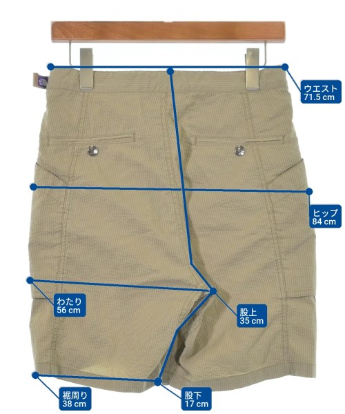 THE NORTH FACE PURPLE LABEL（ザノースフェイスパープルレーベル）ショートパンツ カーキ サイズ:WS レディース/2200629521100