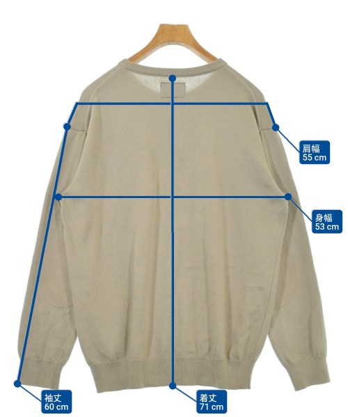 THE NORTH FACE PURPLE LABEL（ザノースフェイスパープルレーベル）ニット・セーター ベージュ サイズ:L メンズ/2200612735033