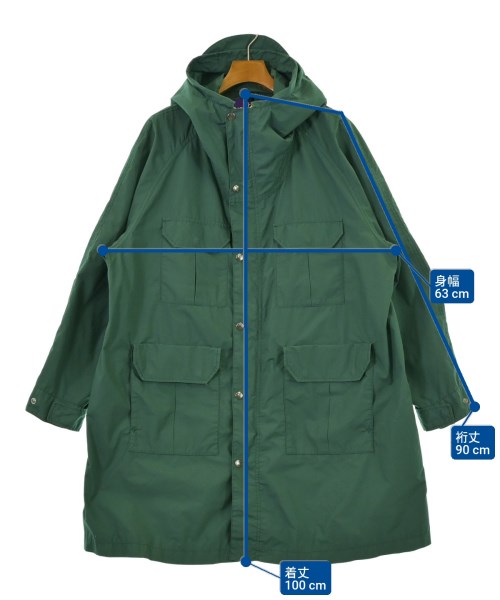 THE NORTH FACE PURPLE LABEL（ザノースフェイスパープルレーベル）モッズコート 緑 サイズ:S メンズ/2200653813042