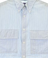 THE NORTH FACE PURPLE LABEL（ザノースフェイスパープルレーベル）カジュアルシャツ 青 サイズ:L メンズ/2200712629027