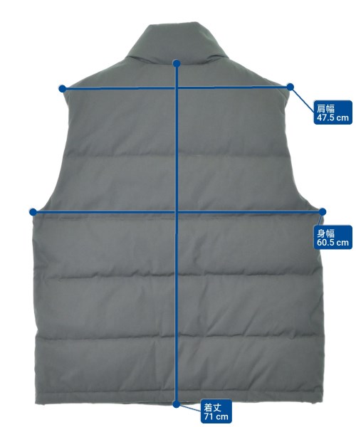 THE NORTH FACE PURPLE LABEL（ザノースフェイスパープルレーベル）ダウンジャケット/ダウンベスト グレー サイズ:M メンズ/2200634987052