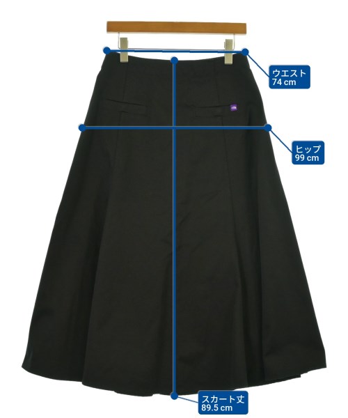 THE NORTH FACE PURPLE LABEL（ザノースフェイスパープルレーベル）ロング・マキシ丈スカート 黒 サイズ:WM レディース/2200662570103