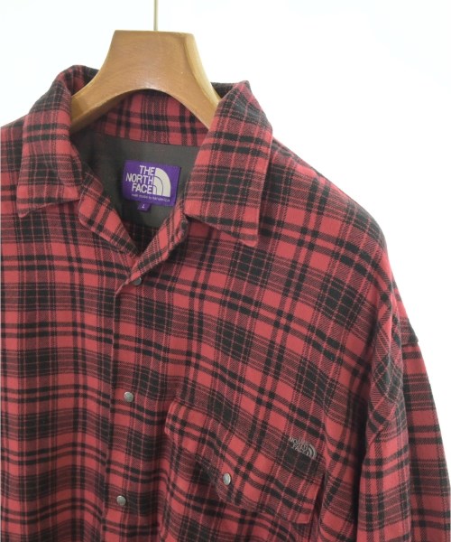 THE NORTH FACE PURPLE LABEL（ザノースフェイスパープルレーベル）カジュアルシャツ 赤 サイズ:L メンズ/2200723544050