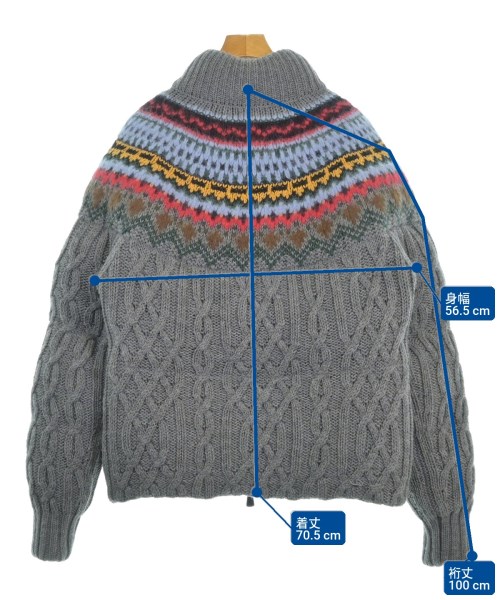 MONCLER GRENOBLE（モンクレールグルノーブル）ダウンジャケット/ダウンベスト グレー サイズ:L メンズ/2200635476012