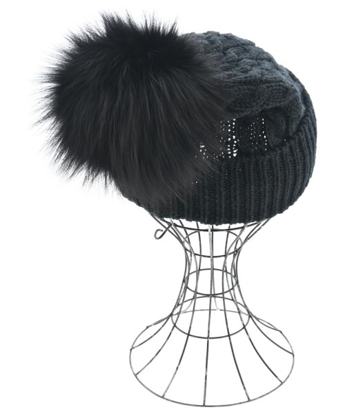 MONCLER GRENOBLE（モンクレールグルノーブル）ニットキャップ・ビーニー 黒 サイズ:UNI レディース/2200657094133