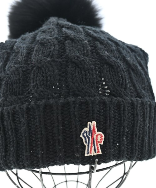 MONCLER GRENOBLE（モンクレールグルノーブル）ニットキャップ・ビーニー 黒 サイズ:- レディース/2200658767074