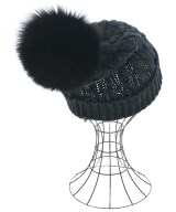 MONCLER GRENOBLE（モンクレールグルノーブル）ニットキャップ・ビーニー 黒 サイズ:- レディース/2200658767074
