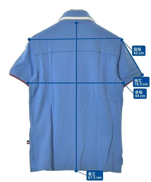 MONCLER GRENOBLE（モンクレールグルノーブル）ポロシャツ 青 サイズ:S メンズ/2200709578079