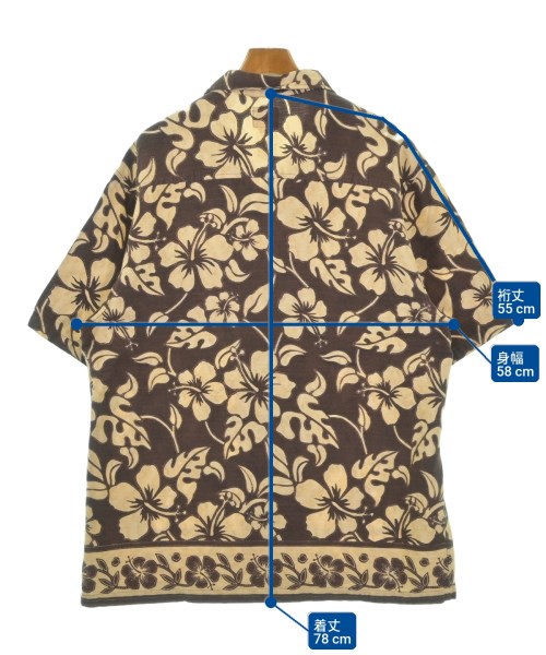 QUIKSILVER（クイックシルバー）カジュアルシャツ 茶 サイズ:L メンズ/2200623690550