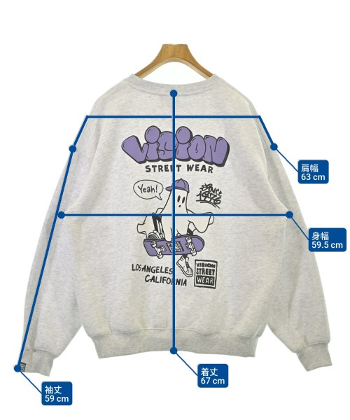 VISION STREET WEAR（ヴィジョンストリートウェア）スウェット グレー サイズ:L メンズ/2200682825092