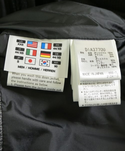 DESCENTE（デサント）ダウンジャケット/ダウンベスト 黒 サイズ:S メンズ/2200625810017