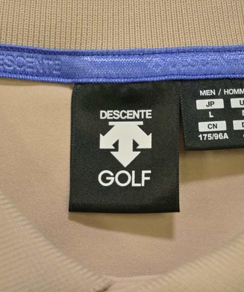 DESCENTE（デサント）ポロシャツ ベージュ サイズ:L メンズ/2200673620217