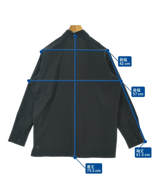 DESCENTE（デサント）カジュアルシャツ 黒 サイズ:M メンズ/2200640359140