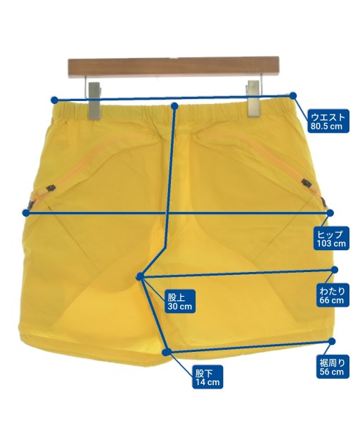DESCENTE（デサント）ショートパンツ 黄 サイズ:M メンズ/2200649880164