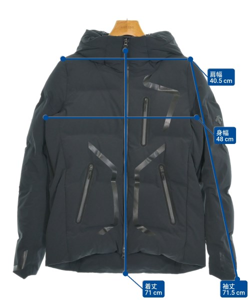 DESCENTE（デサント）ダウンジャケット/ダウンベスト 黒 サイズ:M メンズ/2200649339013