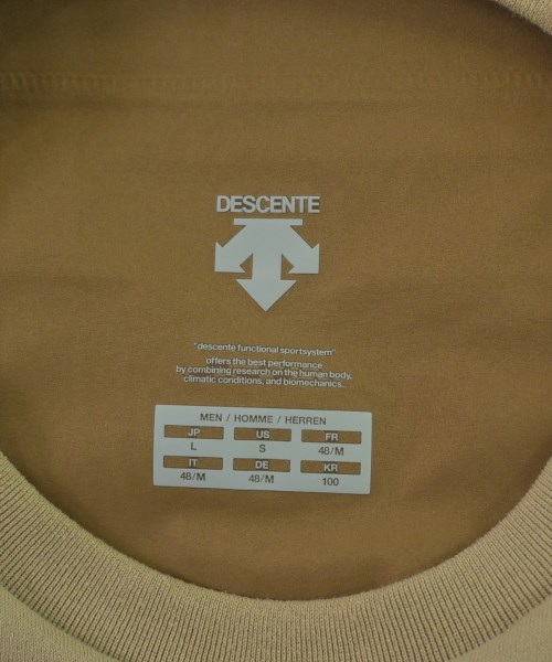 DESCENTE（デサント）Tシャツ・カットソー ベージュ サイズ:L メンズ/2200705310024