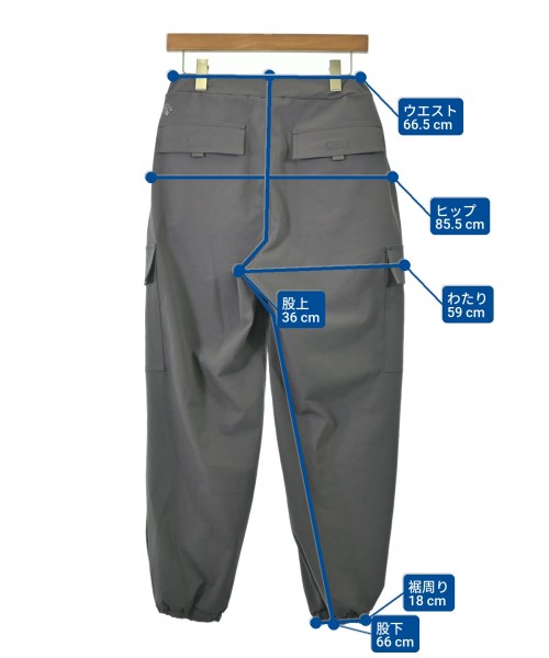 DESCENTE（デサント）カーゴパンツ グレー サイズ:S レディース/2200689075025