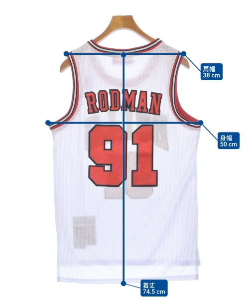 Mitchell&Ness（ミッチェルアンドネス）タンクトップ 白 サイズ:36(S位) メンズ/2200611439017