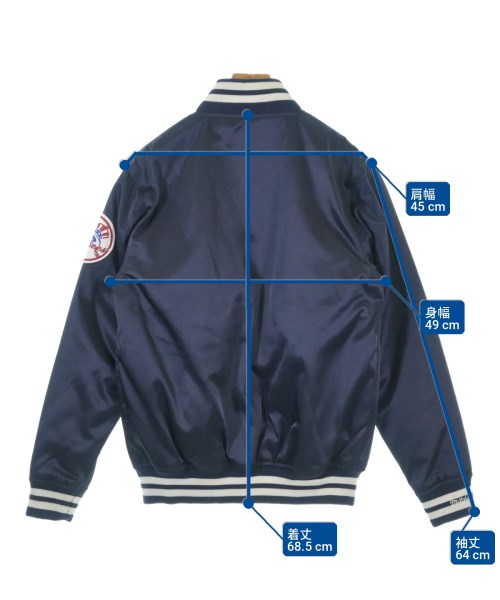 Mitchell&Ness（ミッチェルアンドネス）スタジャン 紺 サイズ:36(S位) メンズ/2200703675767