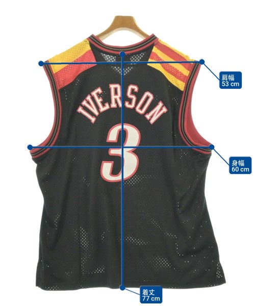Mitchell&Ness（ミッチェルアンドネス）タンクトップ 黒 サイズ:XL メンズ/2200713127041