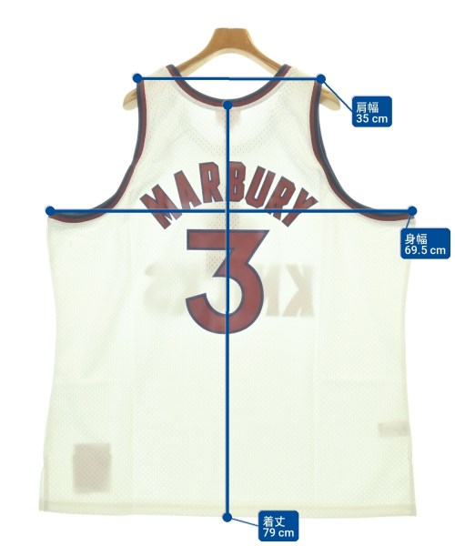 Mitchell&Ness（ミッチェルアンドネス）タンクトップ 白 サイズ:3XL メンズ/2200713127089