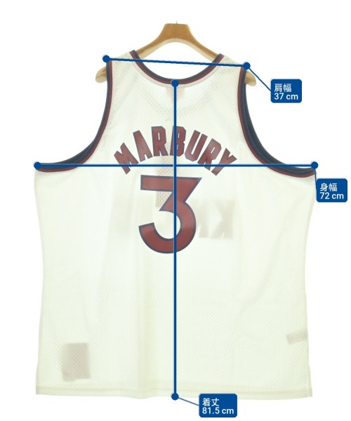 Mitchell&Ness（ミッチェルアンドネス）タンクトップ 白 サイズ:4XL メンズ/2200713127102