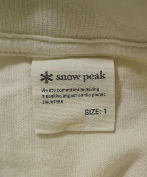 snow peak（スノーピーク）Tシャツ・カットソー 白 サイズ:1(S位) レディース/2200632754021