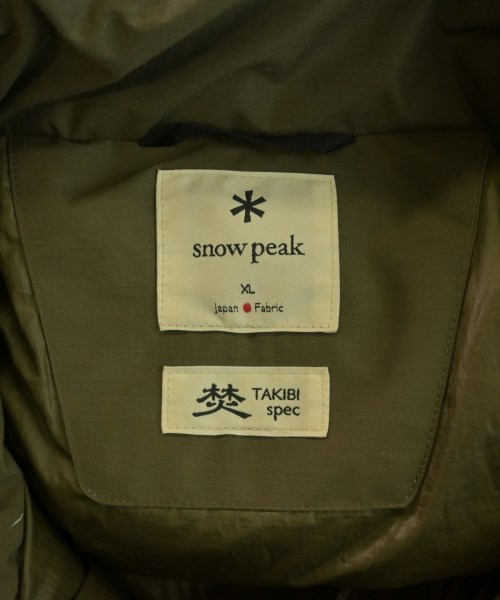 snow peak（スノーピーク）ダウンコート カーキ サイズ:XL メンズ/2200639525037