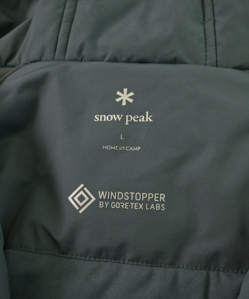 snow peak（スノーピーク）ダウンジャケット/ダウンベスト 緑 サイズ:L メンズ/2200639525044