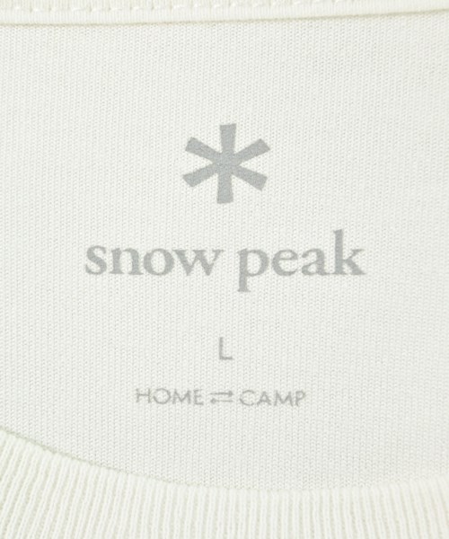 snow peak（スノーピーク）Tシャツ・カットソー 白 サイズ:L メンズ/2200545047067