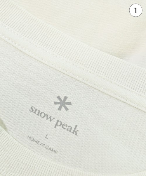snow peak（スノーピーク）Tシャツ・カットソー 白 サイズ:L メンズ/2200545047067
