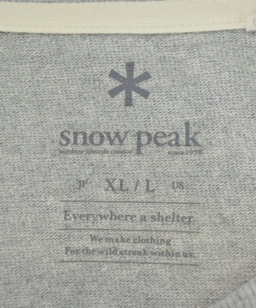 snow peak（スノーピーク）Tシャツ・カットソー グレー サイズ:XL メンズ/2200549612117