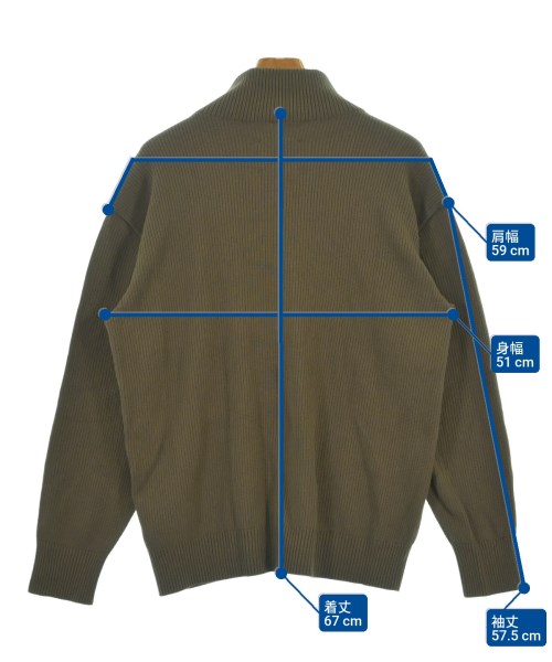 snow peak（スノーピーク）ニット・セーター カーキ サイズ:M メンズ/2200612982178