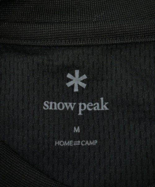 snow peak（スノーピーク）Tシャツ・カットソー 黒 サイズ:M メンズ/2200633039103