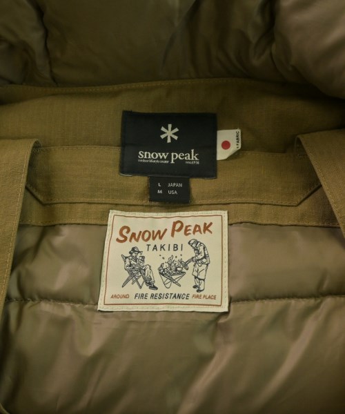 snow peak（スノーピーク）ダウンコート 茶 サイズ:L メンズ/2200634140020